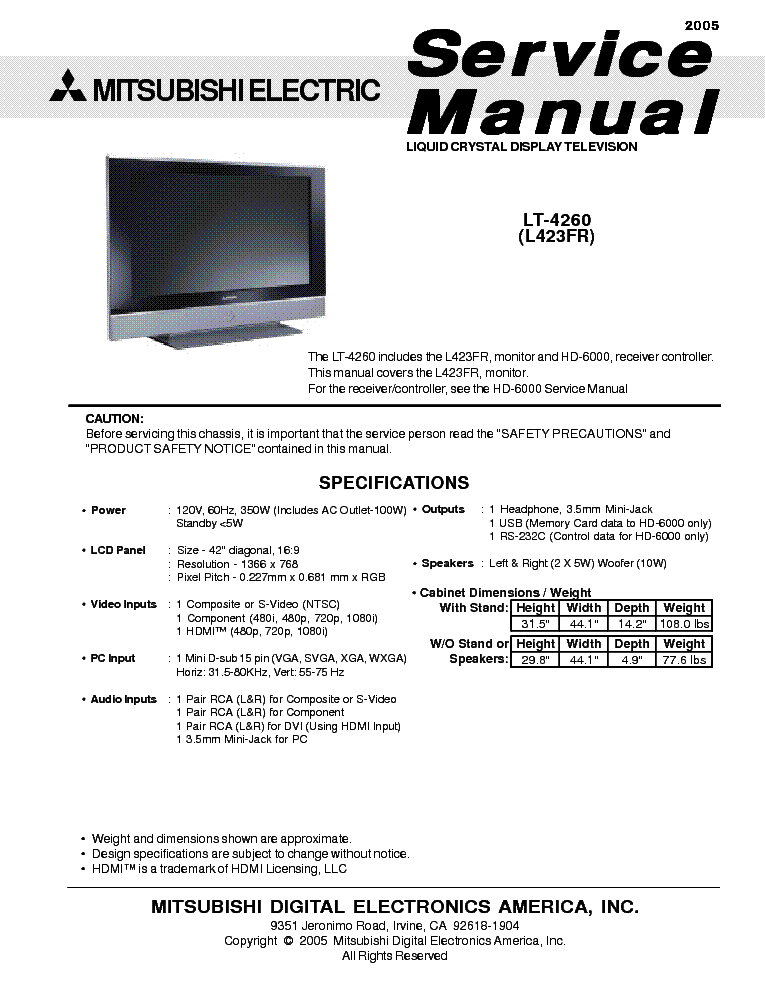 Mitsubishi delica service manual free download