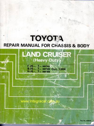 Toyota land cruiser 100 series owners manual pdf